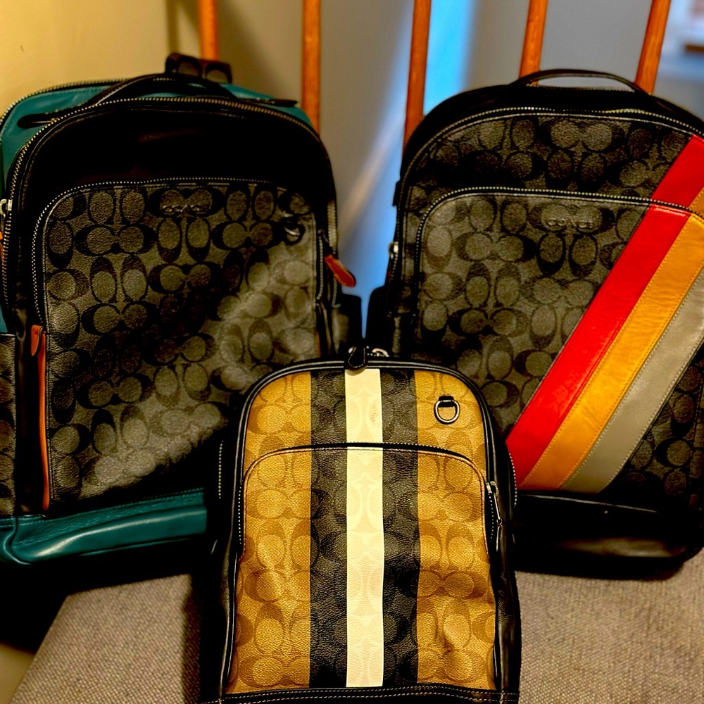 2 large 1 small coach backpack … large ones 125.00 small one 100.00